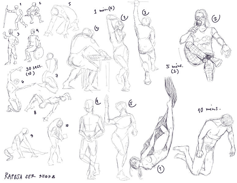 Timed Pose Sketches 2