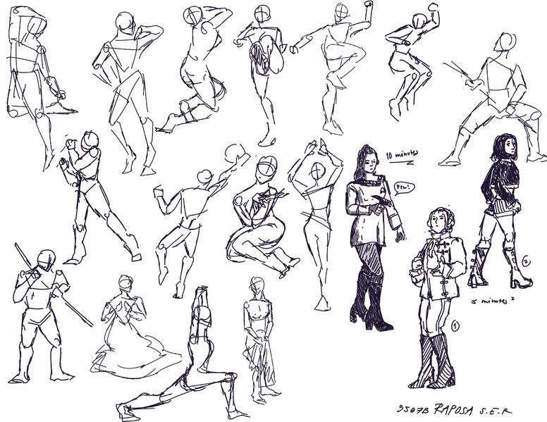Timed Pose Sketches 1